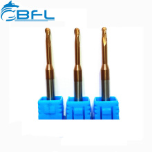 BFL Carbide Long Neck Short Flute Ball Nose End Mills Milling Cutters